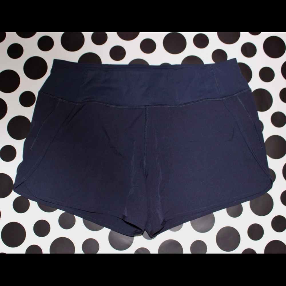 Navy Yoga Shorts